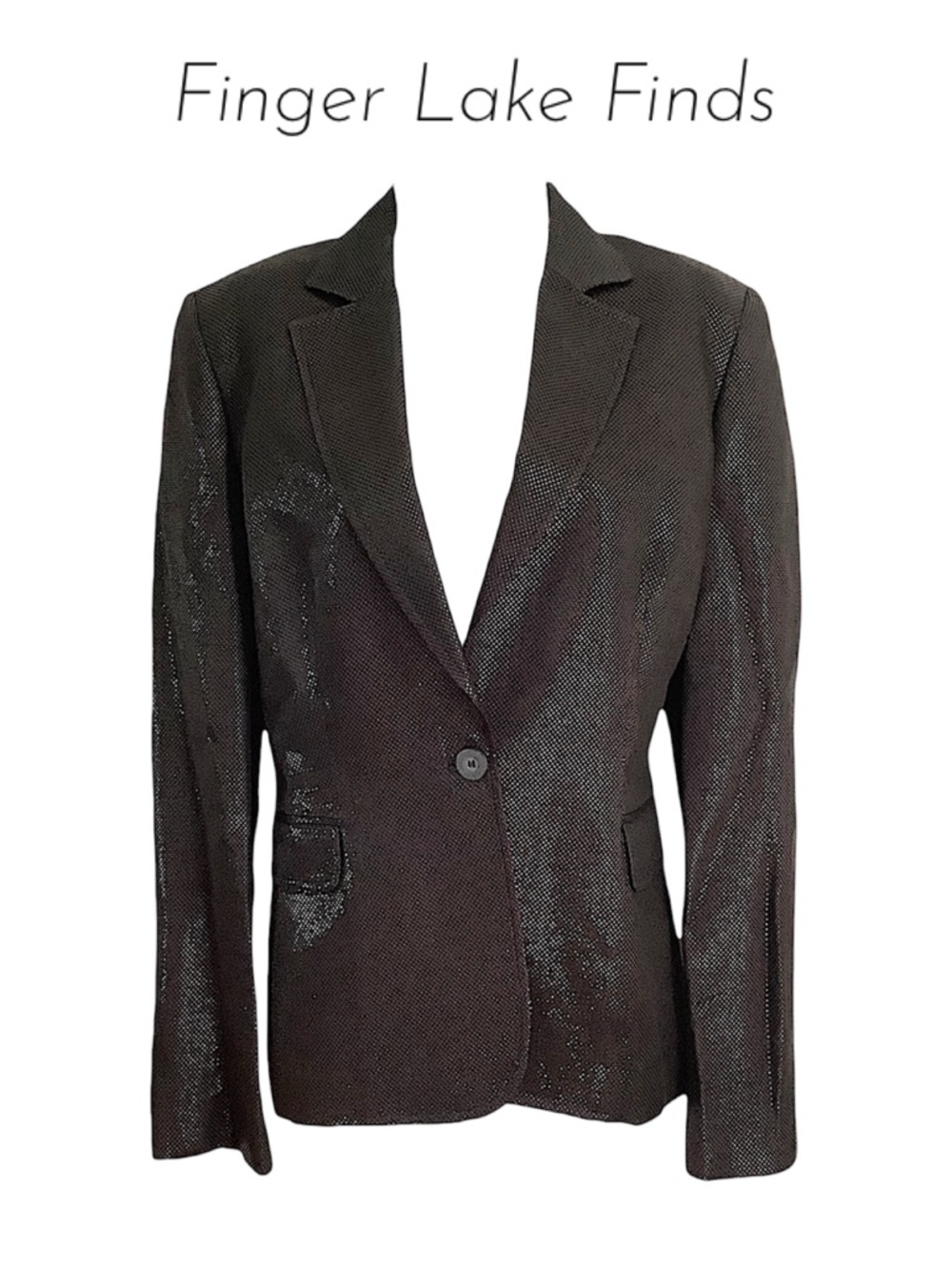 Roberto Cavalli Black Women's Blazer, Size 10